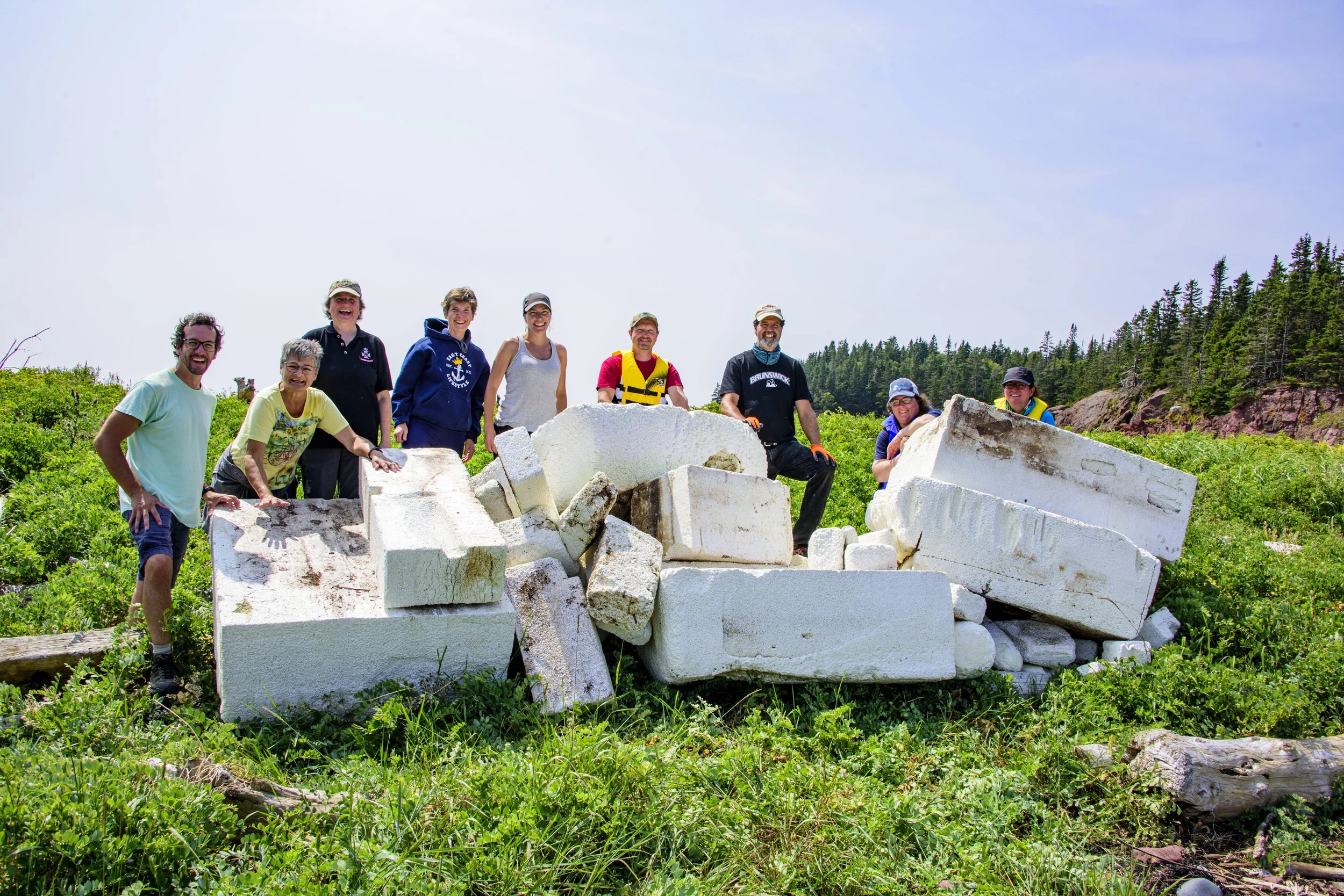 Great Fundy Coastal Cleanup on Bliss Island Nature Preserve